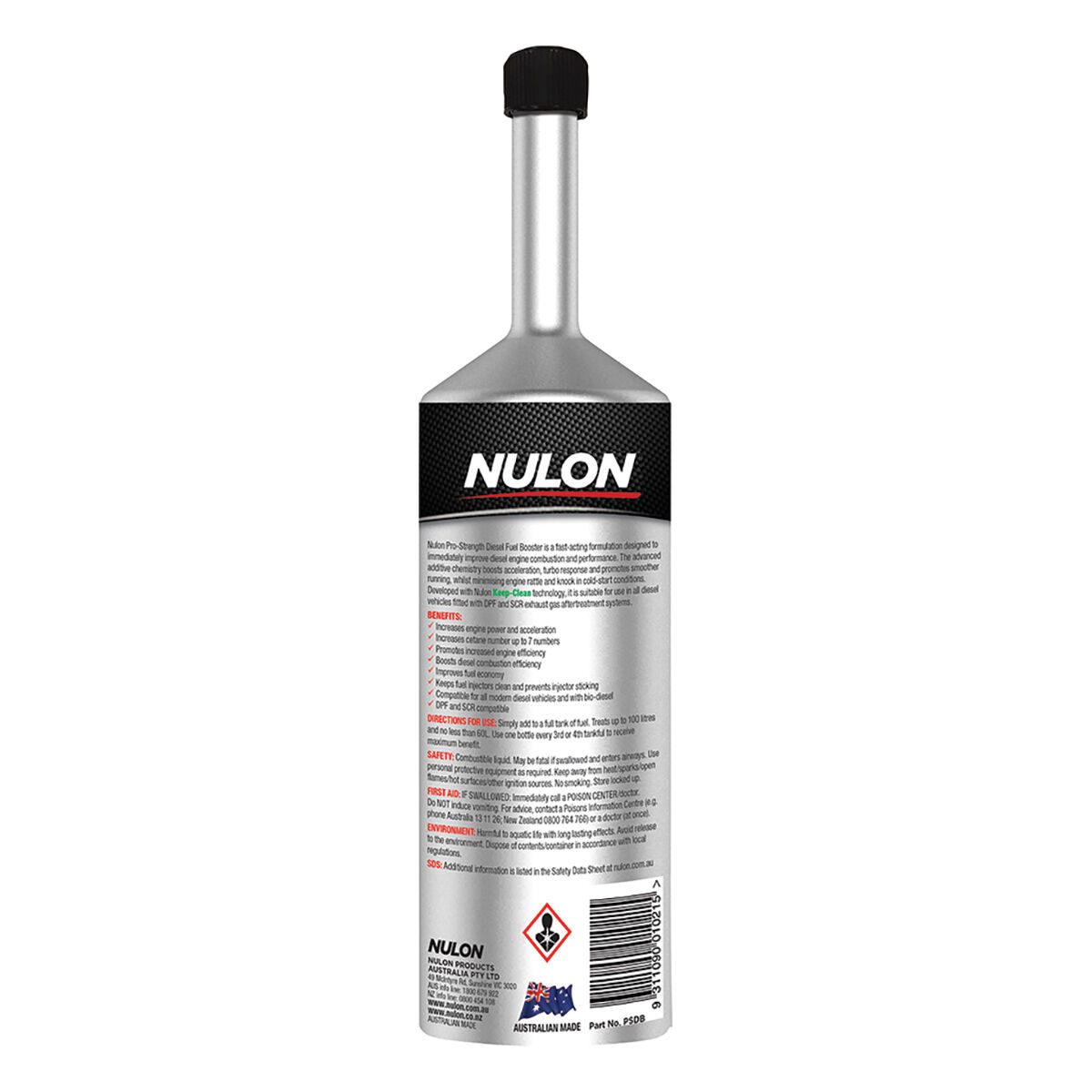 Nulon Diesel Booster Pro-S 500mL, , scaau_hi-res