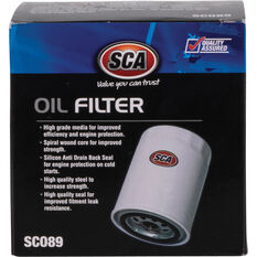 SCA Oil Filter SCO89 (Interchangeable with Z89A), , scaau_hi-res