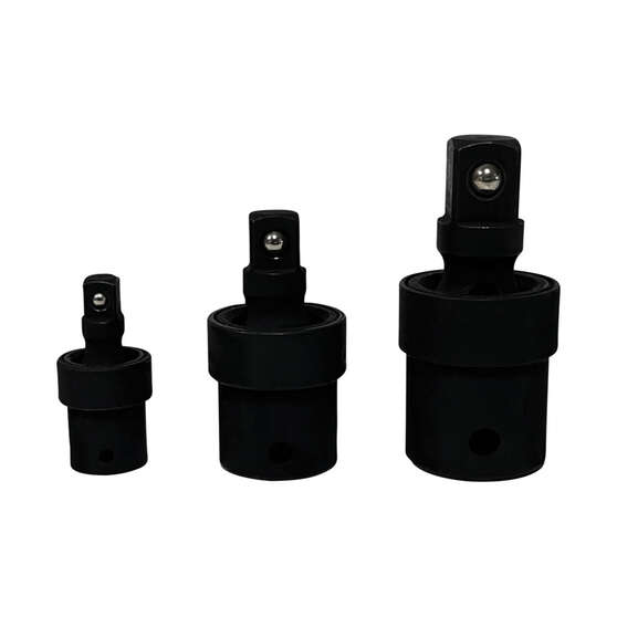 3-Piece Impact Universal Joint Socket Set - 1/2, 3/8, 1/4 CR 3-Piece Impact Universal Joint Socket Set - 1/2, 3/8, 1/4 CR