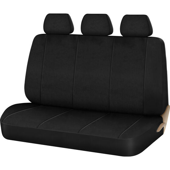 SCA Neoprene Seat Cover - Black Adjustable Headrests Rear Seat, , scaau_hi-res