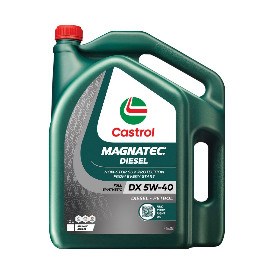 Castrol MAGNATEC Diesel DX Engine Oil, 5W-40, 10 Litres, , scaau_hi-res