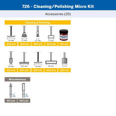 Dremel 20 Piece Micro Cleaning And Polishing Kit, , scaau_hi-res