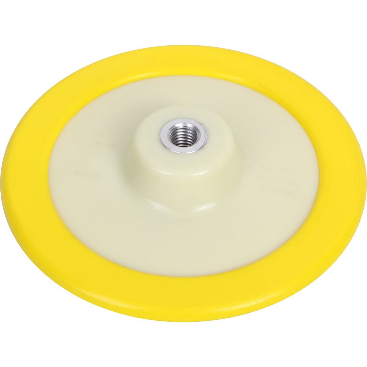 Hook and loop backing pad clearance
