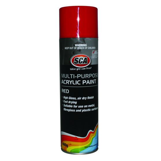 SCA Acrylic Paint, Red - 400g, , scaau_hi-res