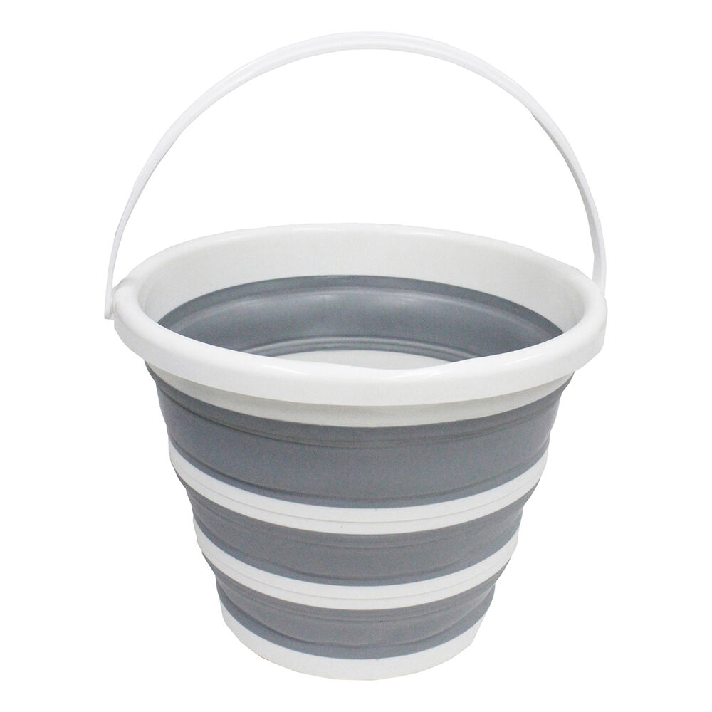 CollapseA Bucket Round 10L Grey Supercheap Auto