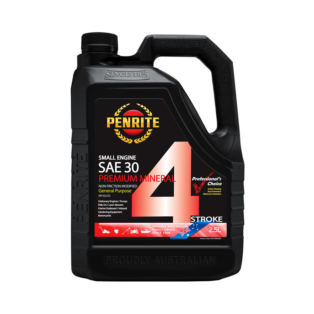 Penrite Small Engine 4 Stroke Engine Oil SAE30, 2.5 Litre