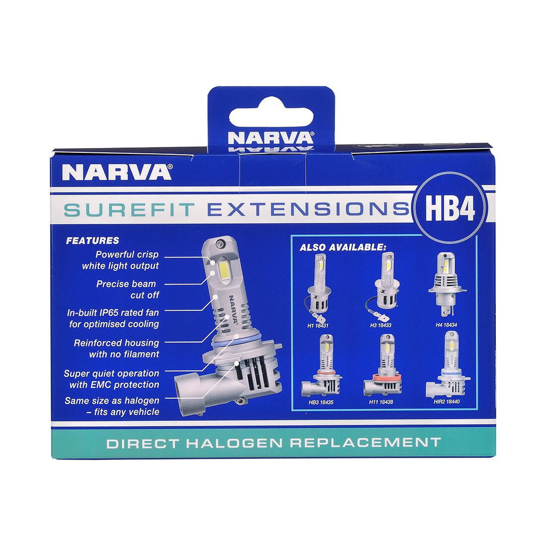 Narva Surefit LED Headlight Globes HB4, , scaau_hi-res
