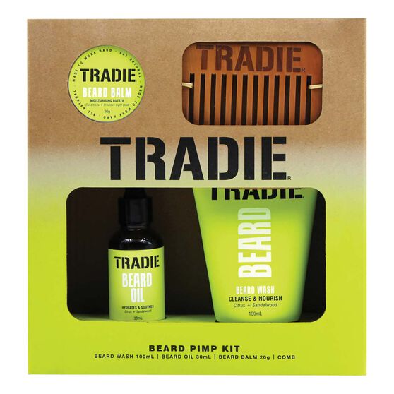 Tradie Beard Oil Pimp Kit Gift Pack, , scaau_hi-res