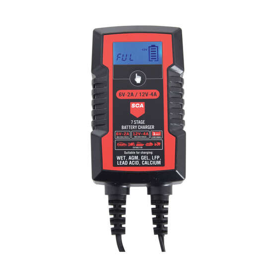 SCA 6/12V 2/4 Amp Battery Charger, , scaau_hi-res