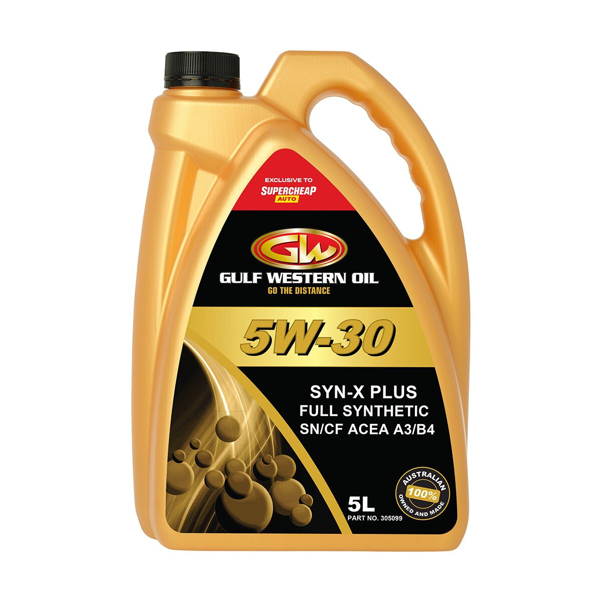 Gulf Western Syn-X Plus Engine Oil  - 5W-30 - 5 Litre, , scaau_hi-res