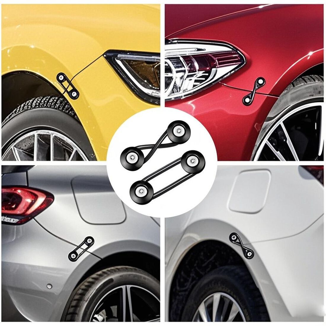 JDM Bumper Screws Pack w/ Ring - Black, , scaau_hi-res