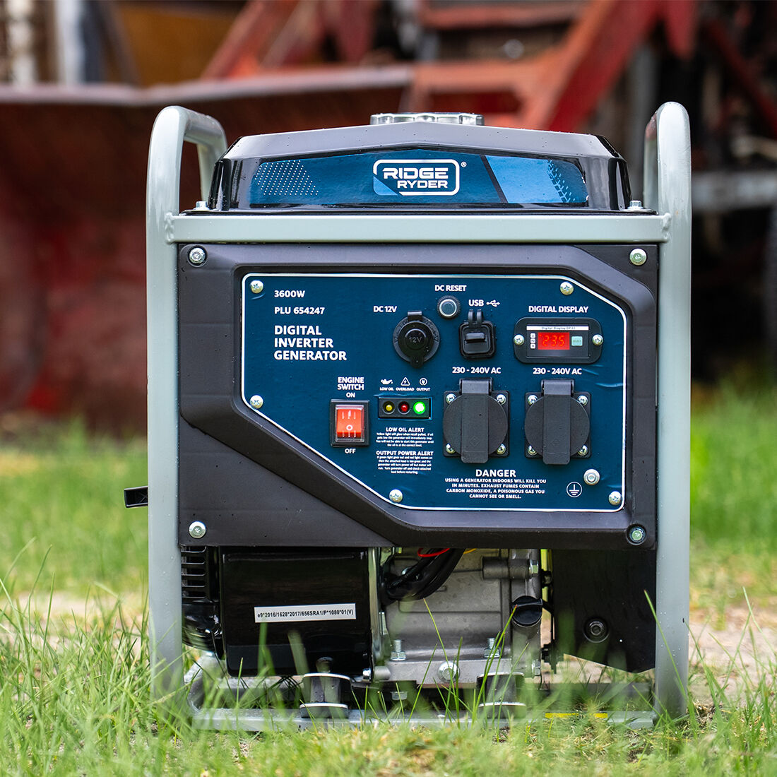 Ridge Ryder 3600W Inverter Generator Open Frame, , scaau_hi-res