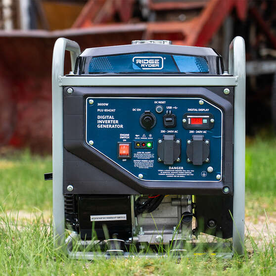 Ridge Ryder 3600W Inverter Generator Open Frame, , scaau_hi-res