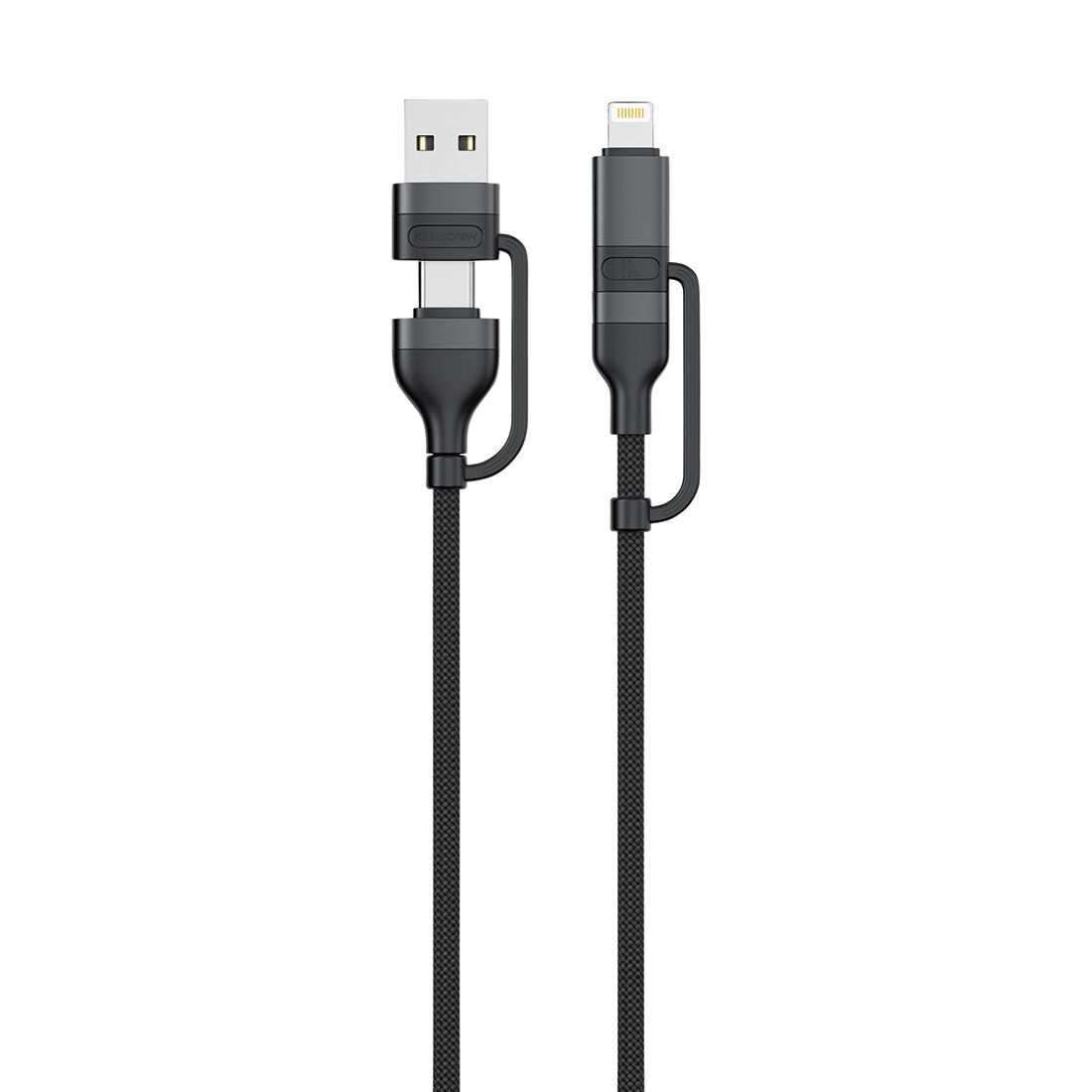Cabin Crew USB-C/USB-A to USB-C/Lightning Magnetic Cable Black, , scaau_hi-res