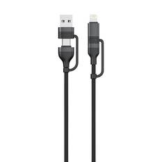 Cabin Crew USB-C/USB-A to USB-C/Lightning Magnetic Cable Black, , scaau_hi-res