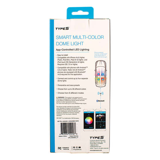 Type S Interior LED Dome Plug & Glow Kit, , scaau_hi-res