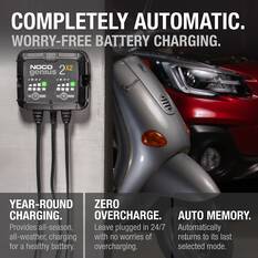 NOCO Genius 2X2 Smart Battery Charger 6V/12V 2-Bank 4 Amp, , scaau_hi-res