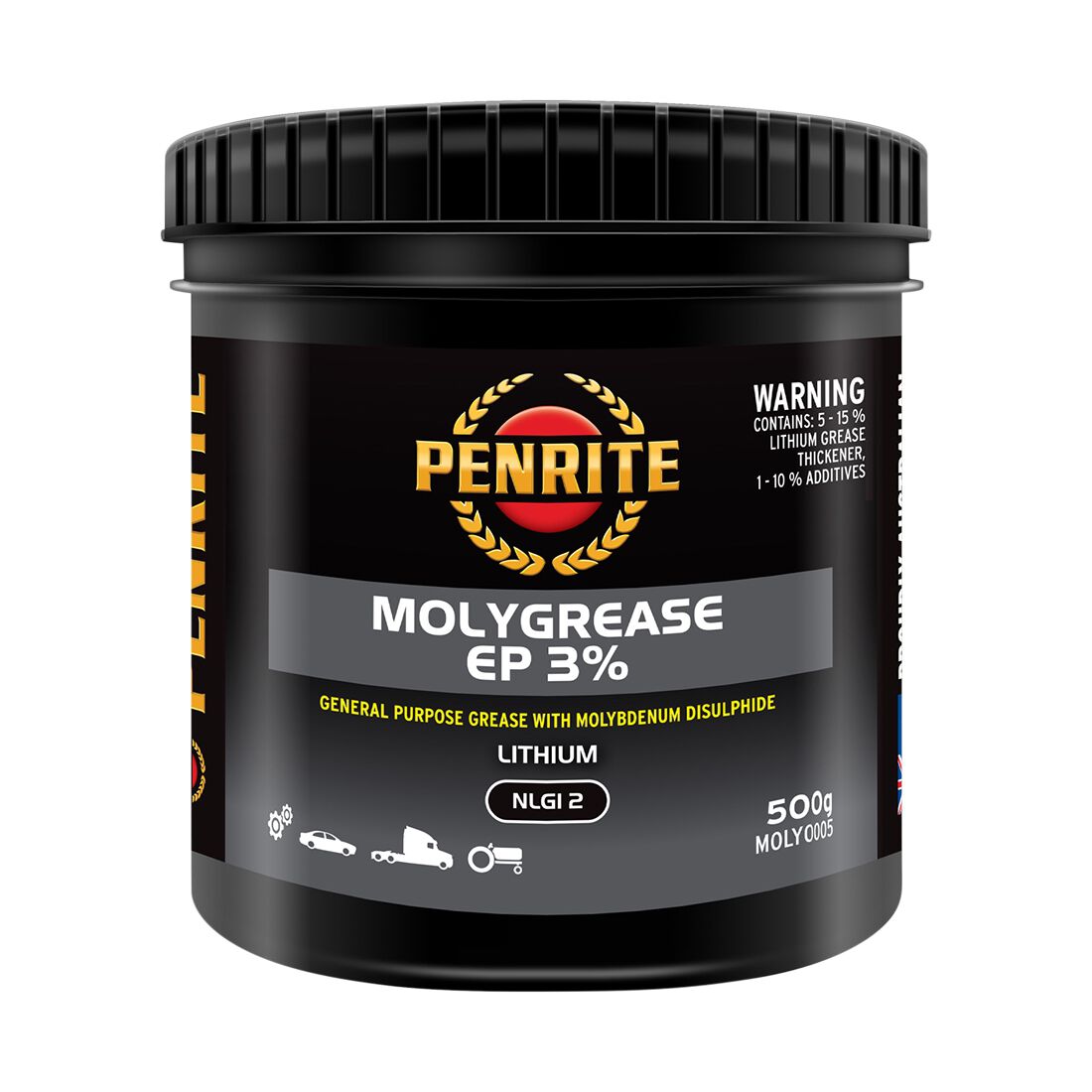 Penrite Molygrease EP 3% 500g, , scaau_hi-res