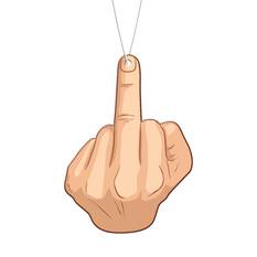 Myne Bad Finger Air Freshener - Vanilla, , scaau_hi-res