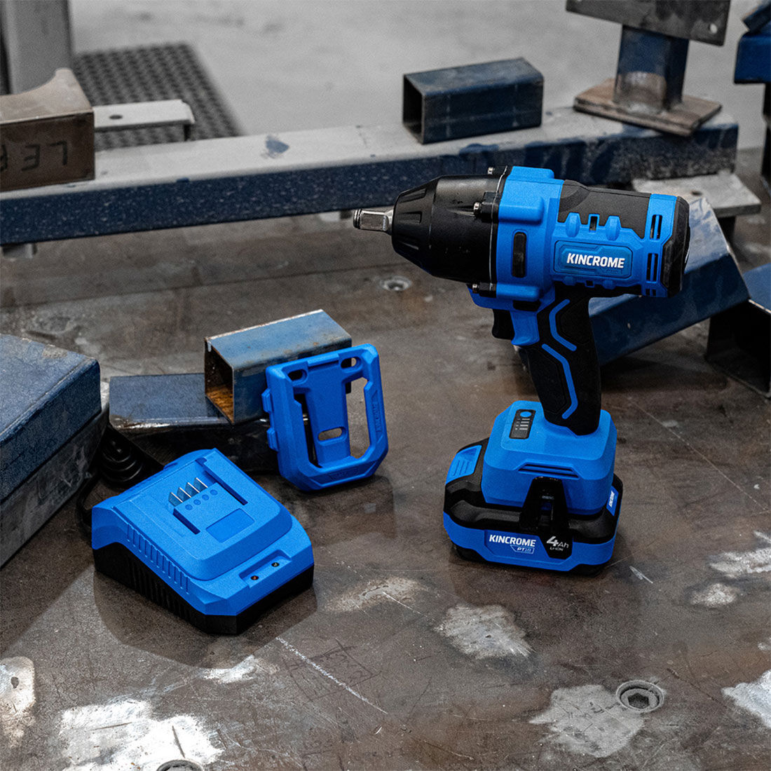 Kincrome PT18 18V Brushless 1/2" 950Nm Impact Wrench Kit 4.0Ah, , scaau_hi-res