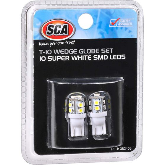 Sca Interior Globe 10 Smd Led Super White T10 Supercheap Auto