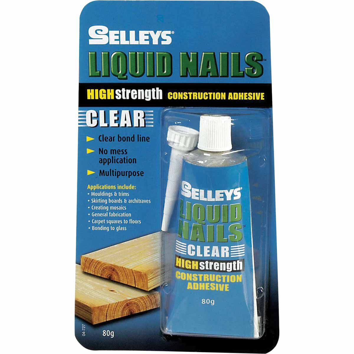 Selleys Liquid Nails - Clear, 80g, , scaau_hi-res