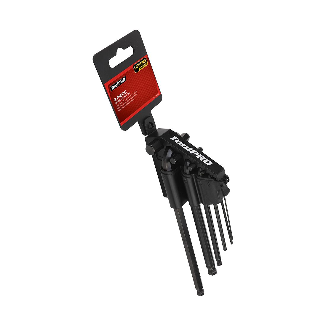 ToolPRO Metric Hex Key Set 9 Piece, , scaau_hi-res