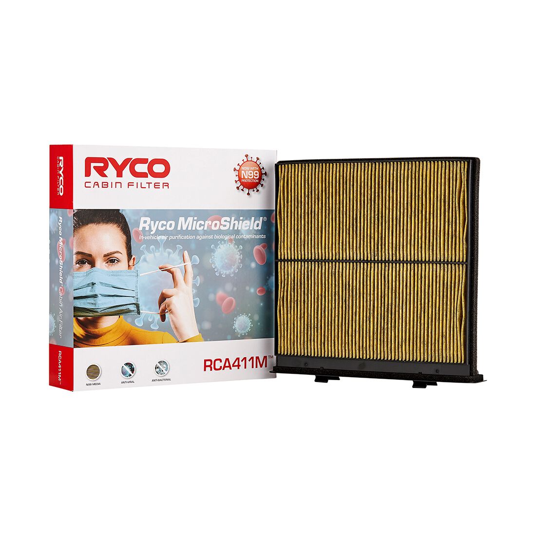 Ryco N99 MicroShield Cabin Air Filter - RCA411M, , scaau_hi-res