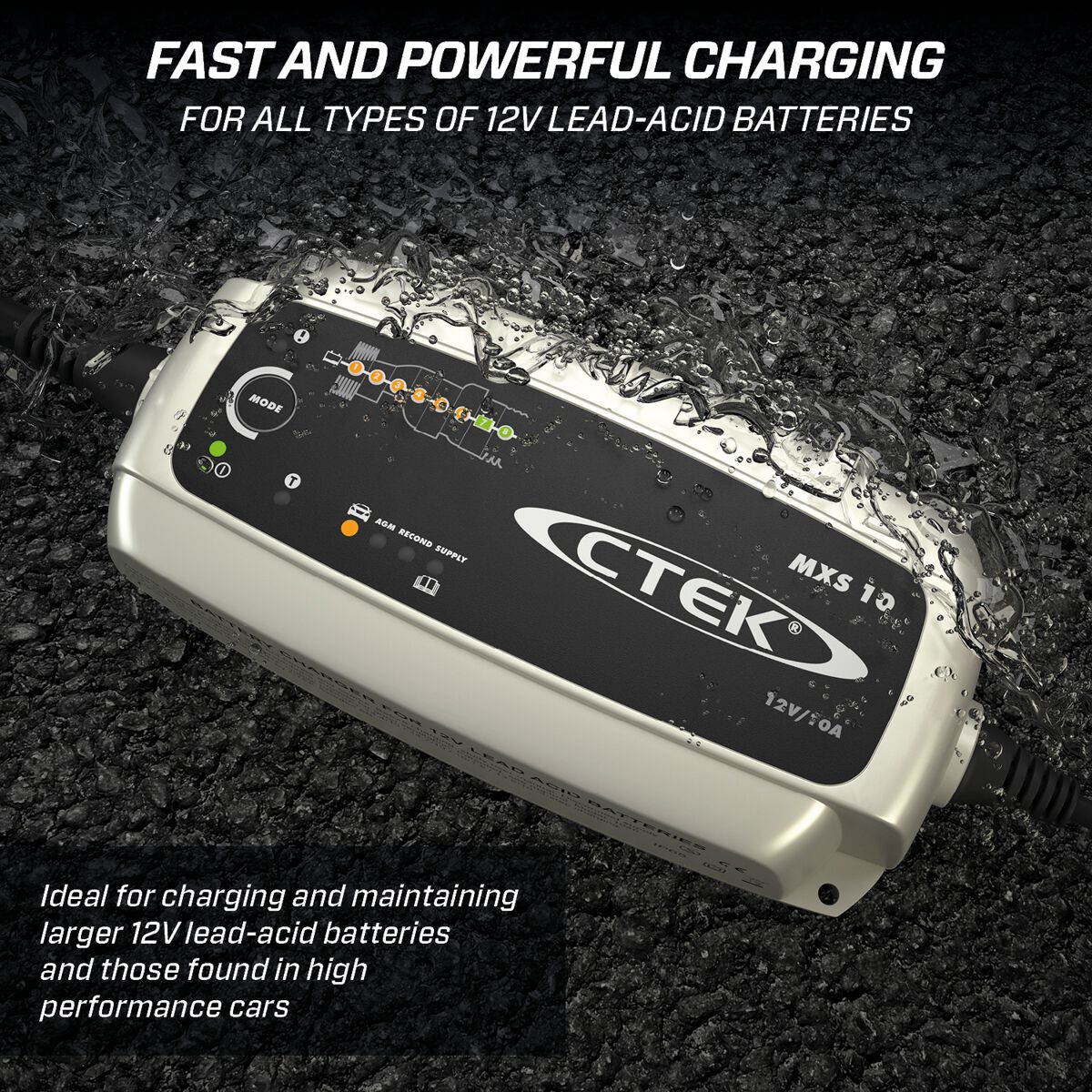C-Tek Battery Charger 12V 10 Amp 8 Stage - MXS10, , scaau_hi-res