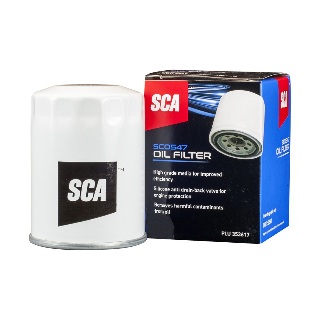 SCA Oil Filter SCO547 (Interchangeable with Z547), , scaau_hi-res