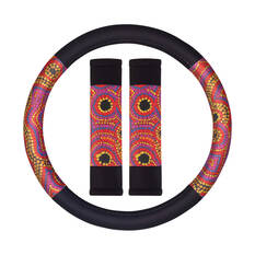 Snake Dreaming Repreve Steering Wheel Cover & Seat Belt Buddie Set Dot, , scaau_hi-res