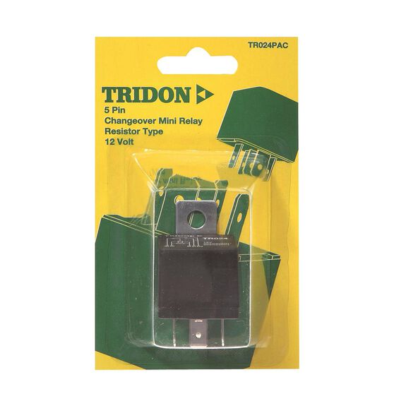 Tridon Mini Relay - 40 / 20 AMP, 5 Pin, , scaau_hi-res