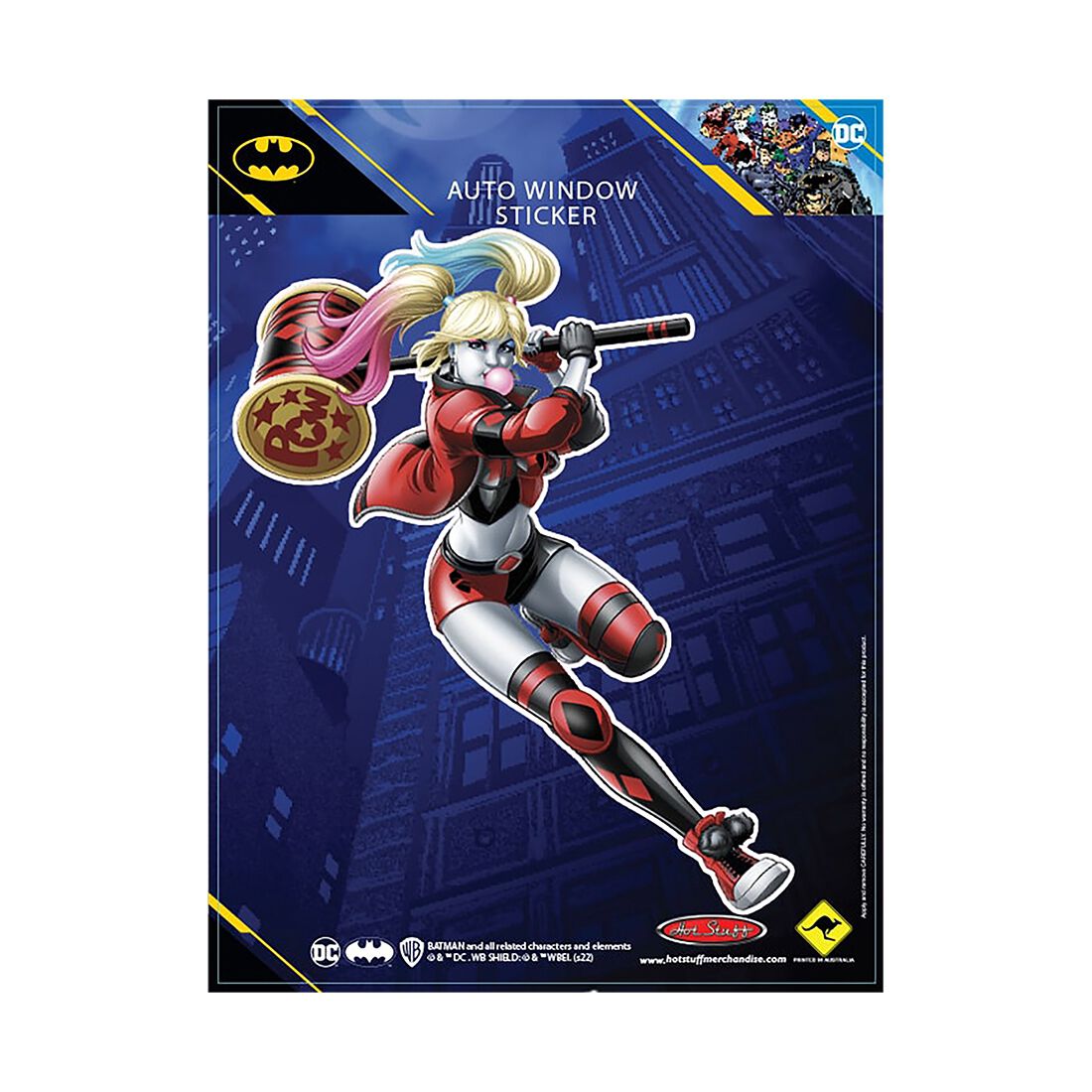 Sticker Harley Quinn Hammer, , scaau_hi-res