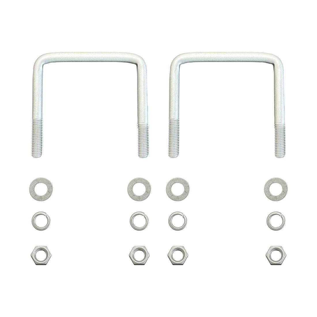 SCA Square Trailer U Bolt Kit 100x100mm 2 Piece Set, , scaau_hi-res