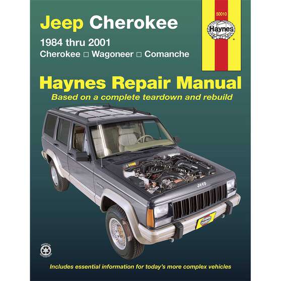 Haynes Car Manual For Jeep Cherokee 1984-2001 - 50010, , scaau_hi-res