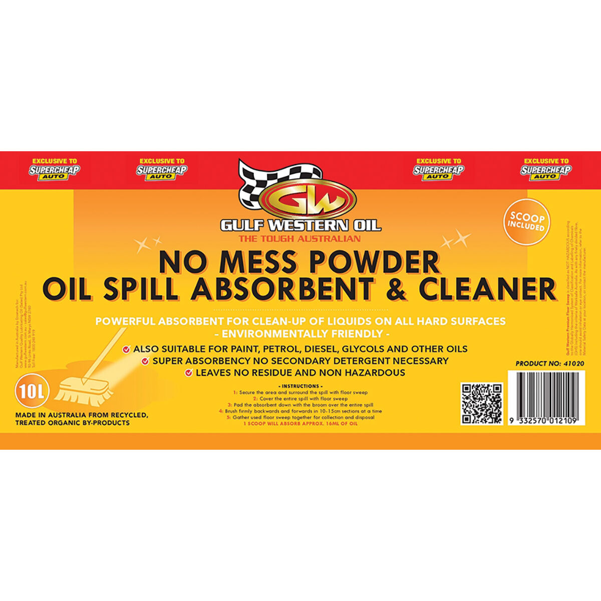 Gulf Western Absorbent Powder Oil Spill Kit, , scaau_hi-res