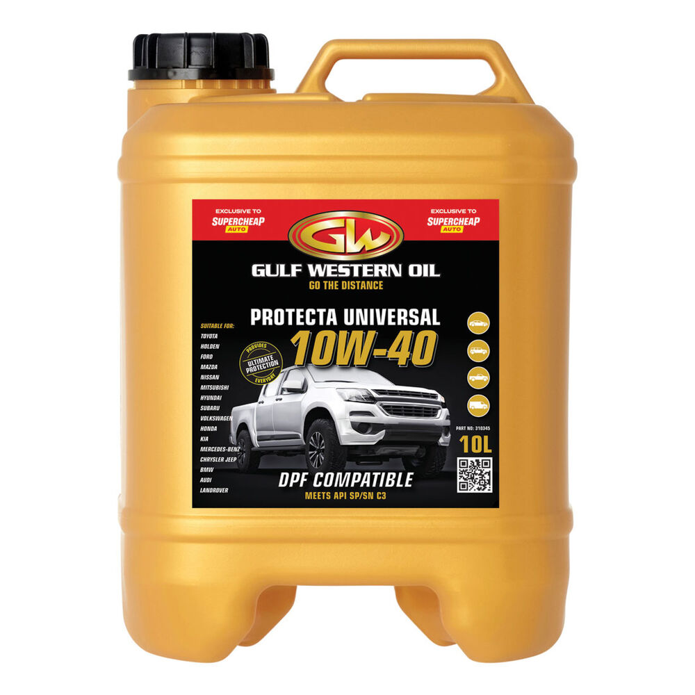 Gulf Western Protecta Universal 10W-40 Engine Oil 10 Litre | Supercheap ...