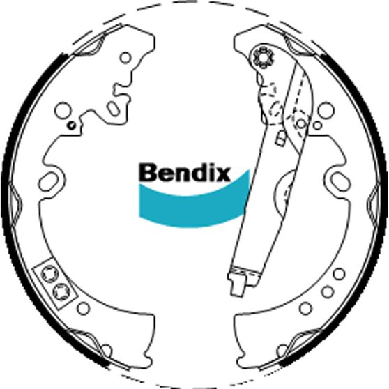 Bendix Brake Shoes BS5008, , scaau_hi-res