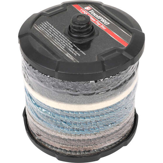 ToolPRO Flap Disc 115mm 11 Piece Kit, , scaau_hi-res