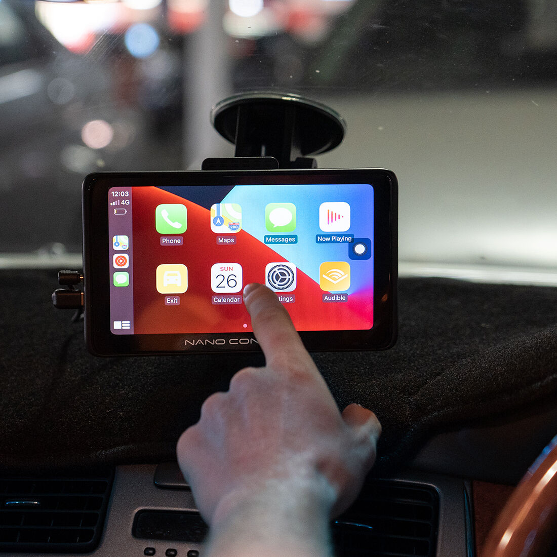 Nanocam Connect Wireless Smart Monitor 1080p Dash & Reverse Cam Kit NC-722DVR, , scaau_hi-res