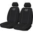 Caterpillar Poly Canvas Seat Covers Black/Grey Adjustable Headrests Size 30 Front Pair Airbag Compatible, , scaau_hi-res