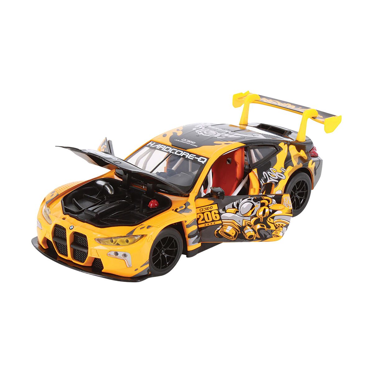 Die Cast WASA 1:24 BMW M4 GT3 - Yellow, , scaau_hi-res