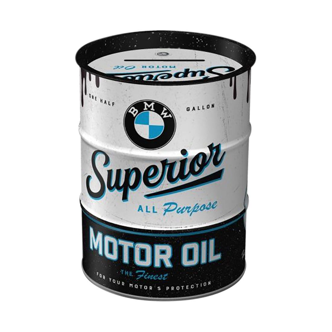 Nostalgic-Art &Ograve;il Barrel Money Box BMW Superior Motor Oil, , scaau_hi-res