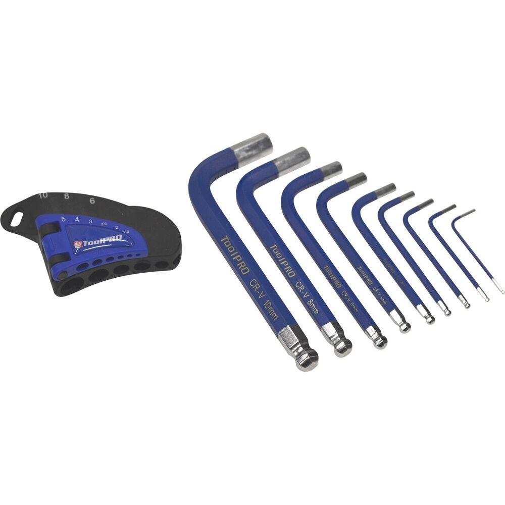 ToolPRO Short Hex Key Set Metric 9 Pieces Supercheap Auto