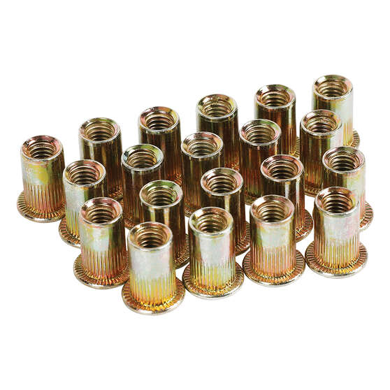 ToolPRO Rivet Nut Inserts M6 20 Piece, , scaau_hi-res