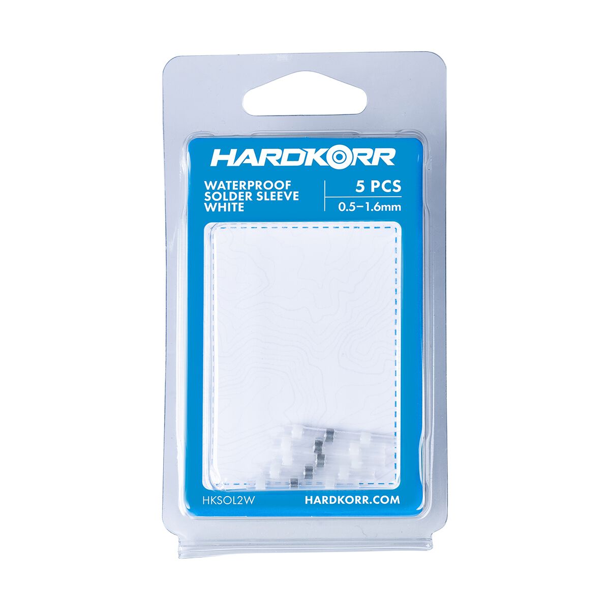 Hardkorr Solder Sleeve Kit - 0.5-1.6mm, White, 5 Pack, , scaau_hi-res