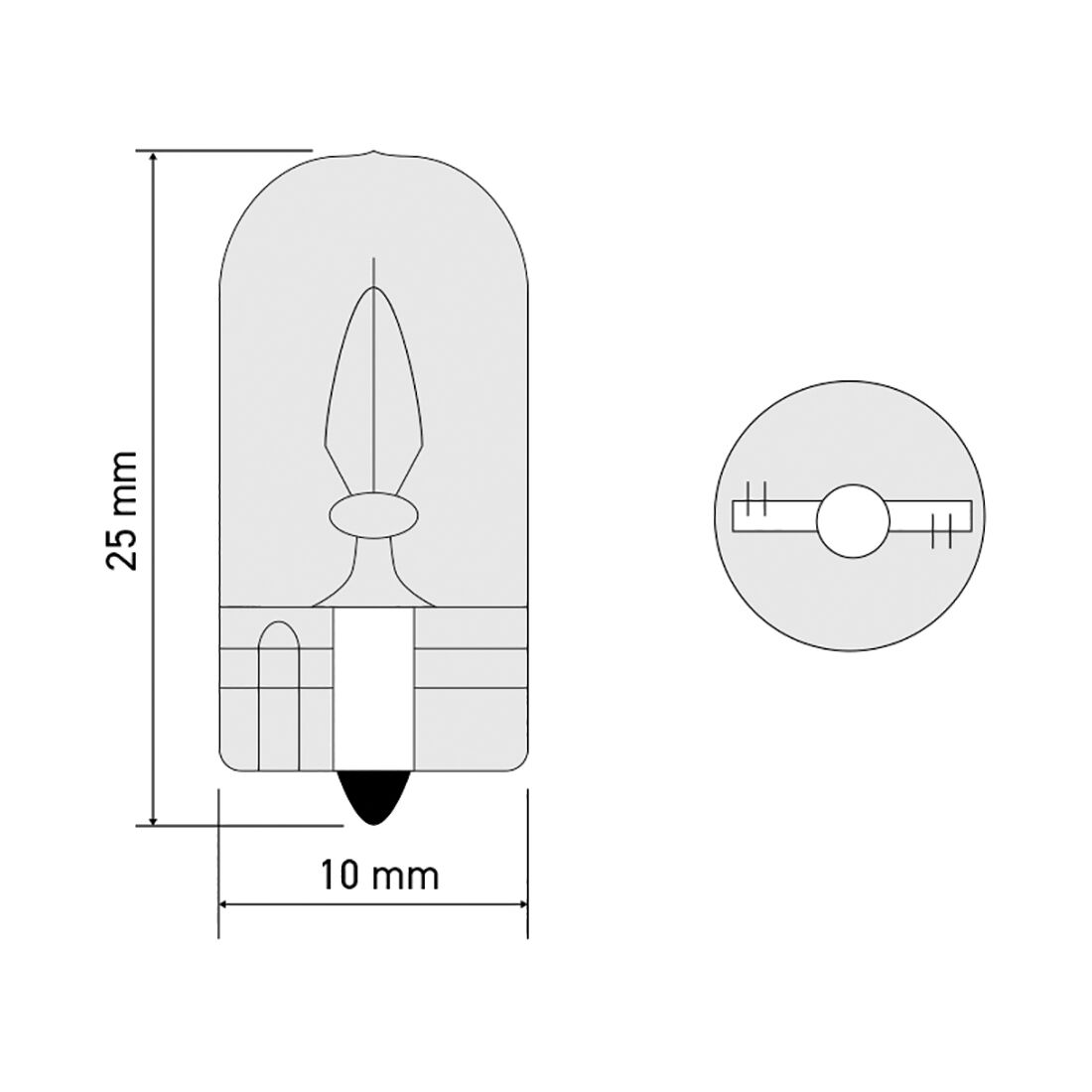 SCA Incandescent Globe - T10 12V 5W - 2 Pack, , scaau_hi-res
