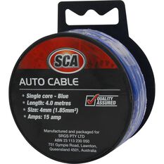 SCA Auto Cable - 15 AMP, 4mm, 4m, Blue, , scaau_hi-res