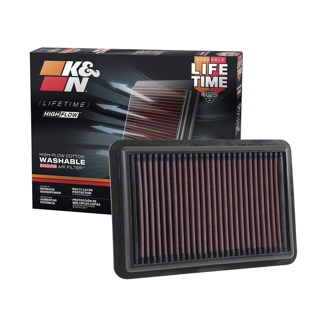 K&N Air Filter - 33-5050, , scaau_hi-res