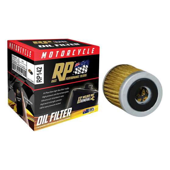 Race Performance Motorcycle Oil Filter RP142, , scaau_hi-res
